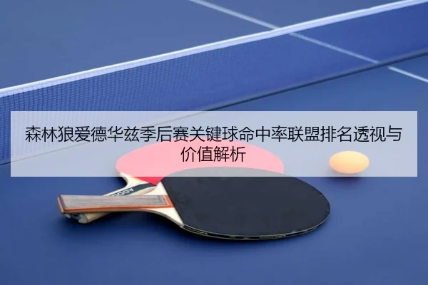 森林狼爱德华兹季后赛关键球命中率联盟排名透视与价值解析